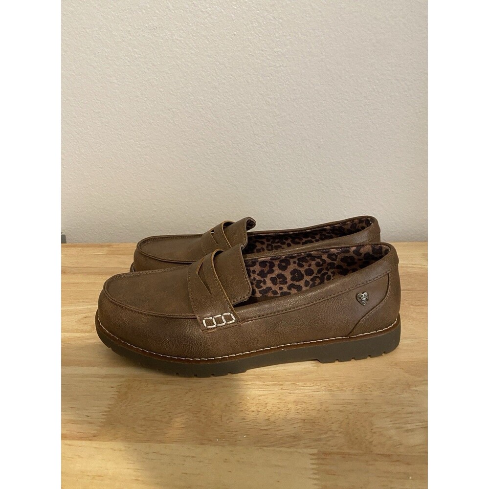 Bobs From Skechers Sz 7 Brown Memory Foam Slip On Casual Loafers